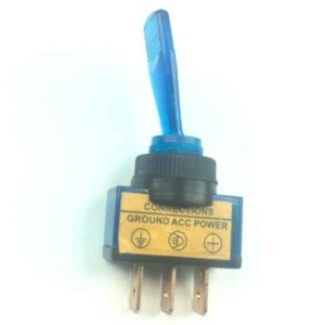 Chave Alavanca ASW-13D Azul 3T 12V Com Lâmpada